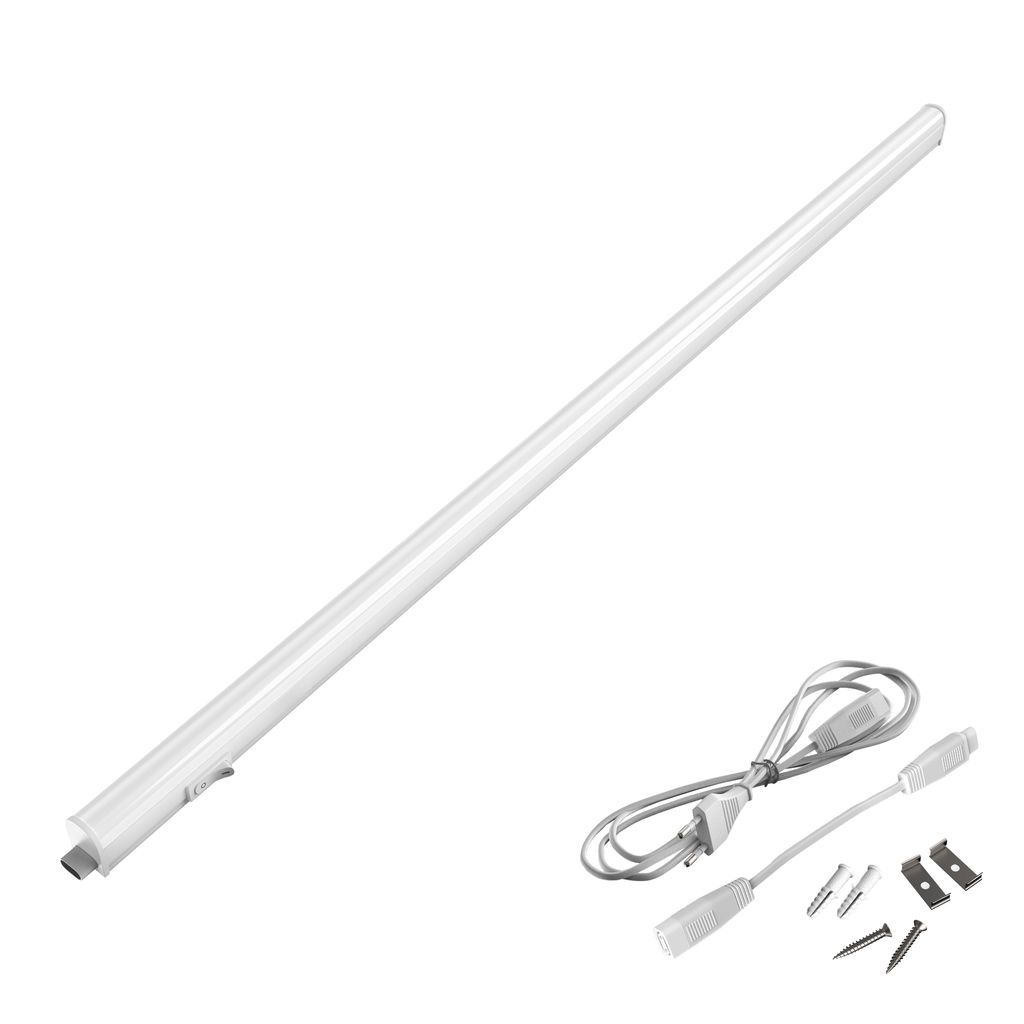 LED Unterbauleuchte 87,3 cm 10W, 1100lm, Neutralweiß, An-/Aus-Schalter, erweiterbar, Weiß
